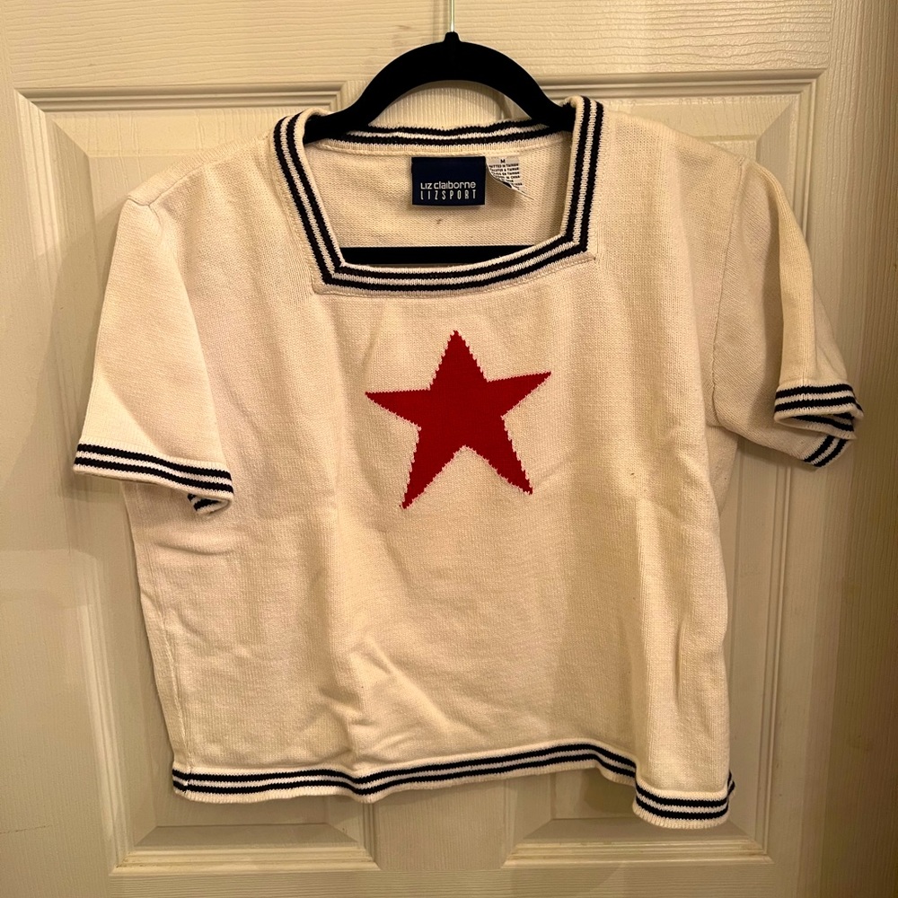 Women’s Liz Claiborne Liz Sport Short Sleeve Sweater Top